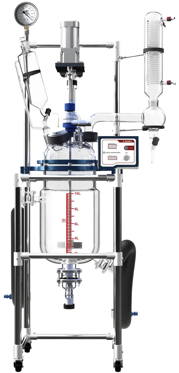 Ai 10L Single or Dual Jacketed Glass Reactor Systems