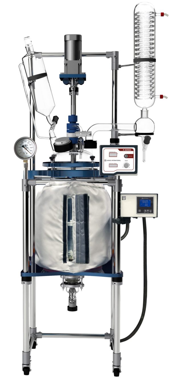 UL/CSA Certified Ai 20L Non-Jacketed Glass Reactor with 200°C Heating Jacket