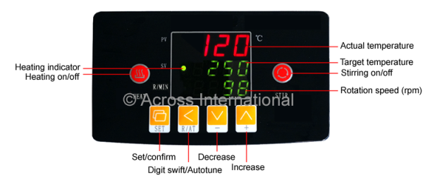 350C 2000RPM 1-Gallon PID Magnetic Stirrer with 7" Heated Plate