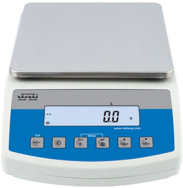 Radwag 20kg Capacity 0.1g Readability 8x8" Precision Balance